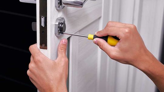 repairing a door lock